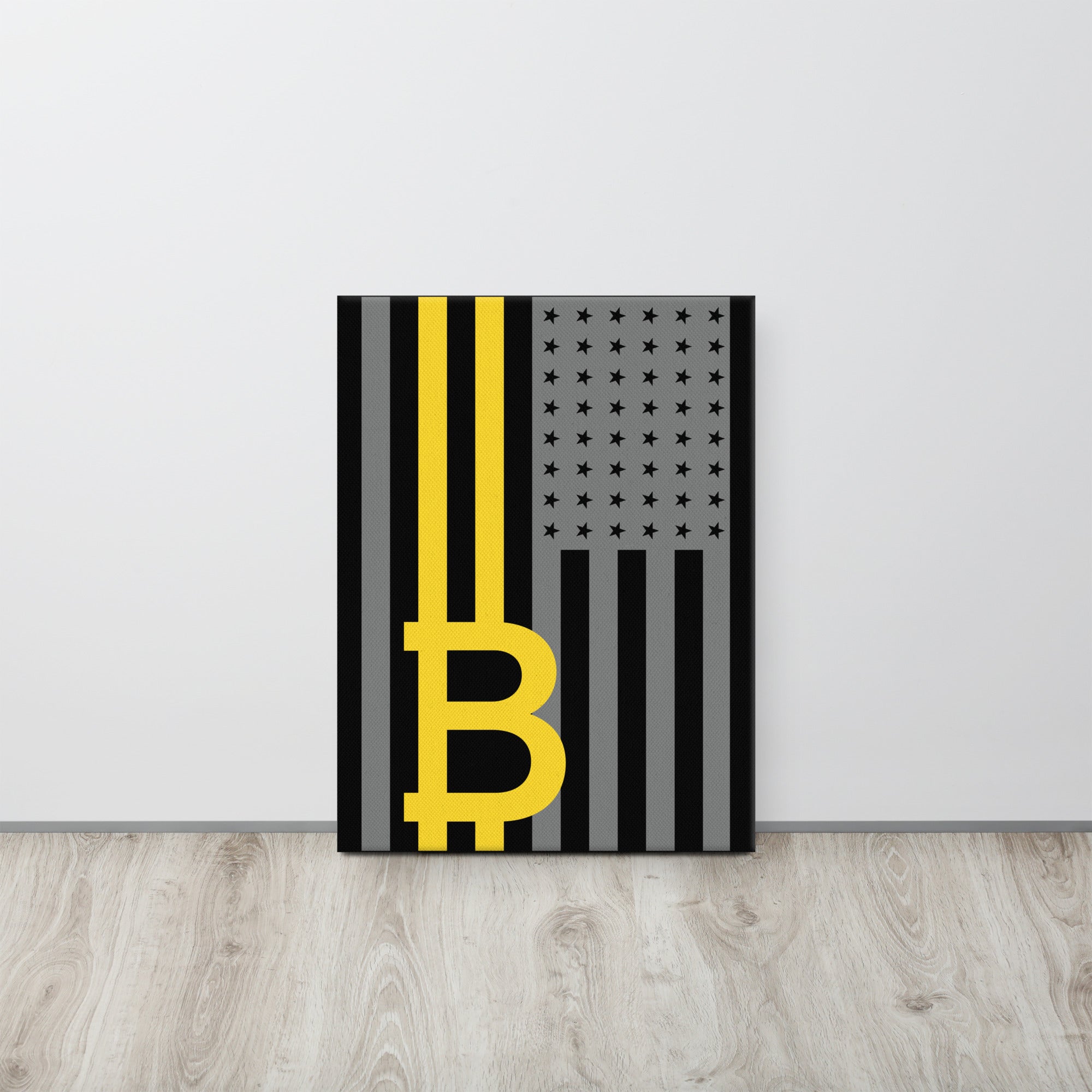 American Flag - Bitcoin Flag - Bitcoin Canvas - Bitcoin Poster