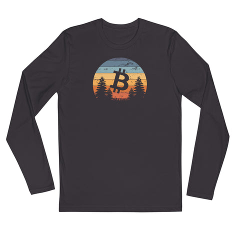 Bitcoin Sunrise Long Sleeve Shirt