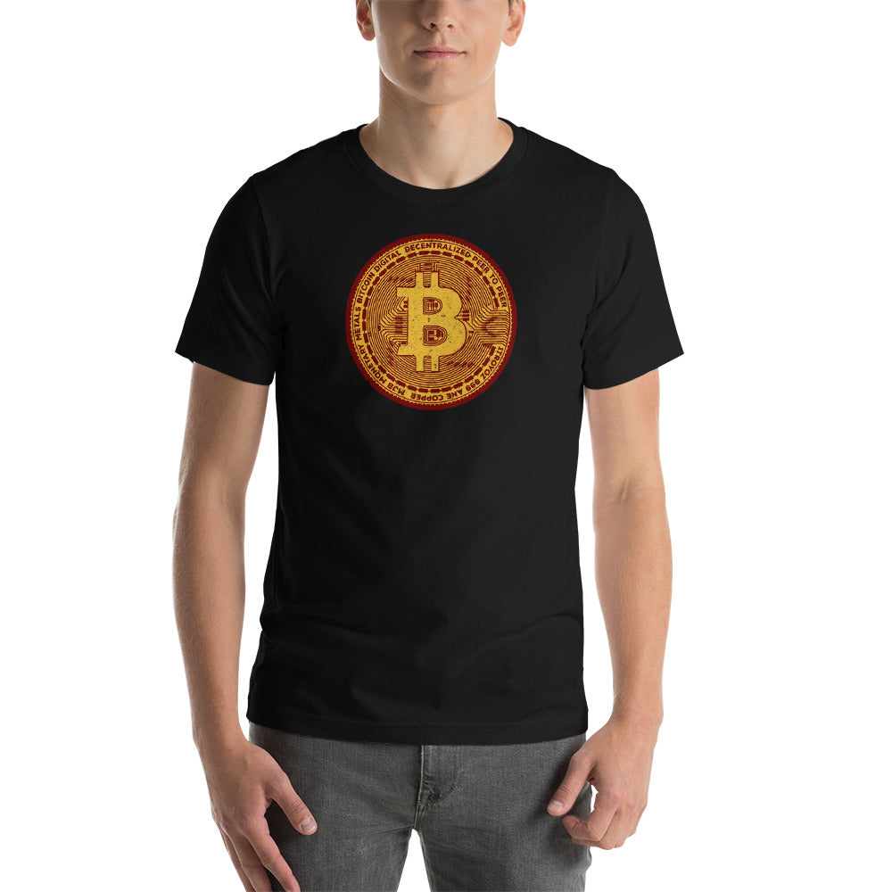 Bitcoin Gold Coin T-shirt - Bitcoin Shirt - Bitcoin Merchandise - BTC Hodl