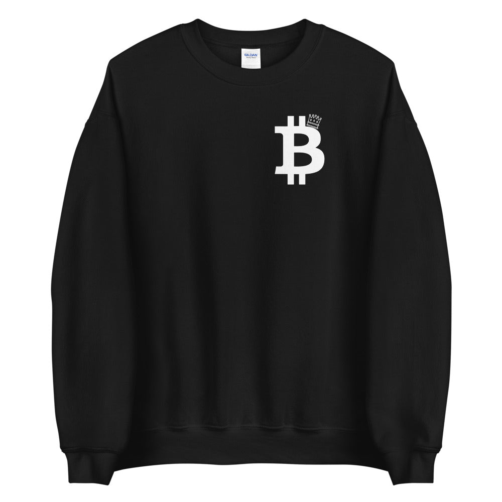 King Of The Hill Chest Badge Unisex Bitcoin Sweatshirt - Bitcoin Merch - Hodl
