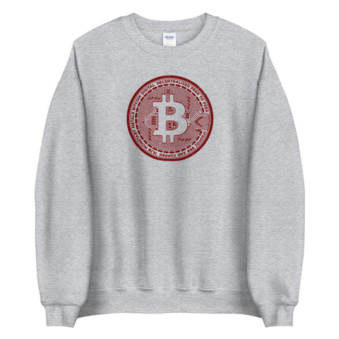 Bitcoin Coin Classic Unisex Sweatshirt - Bitcoin Merch - Hodl BTC