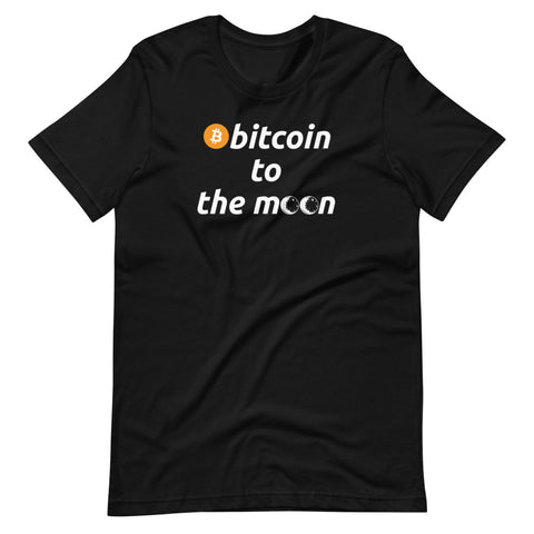 Bitcoin To The Moon Unisex T-Shirt - Bitcoin shirt - Bitcoin Merch
