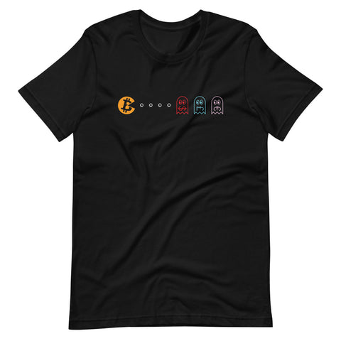 BTC Pacman Unisex T-Shirt - Bitcoin Shirt - Bitcoin Merch