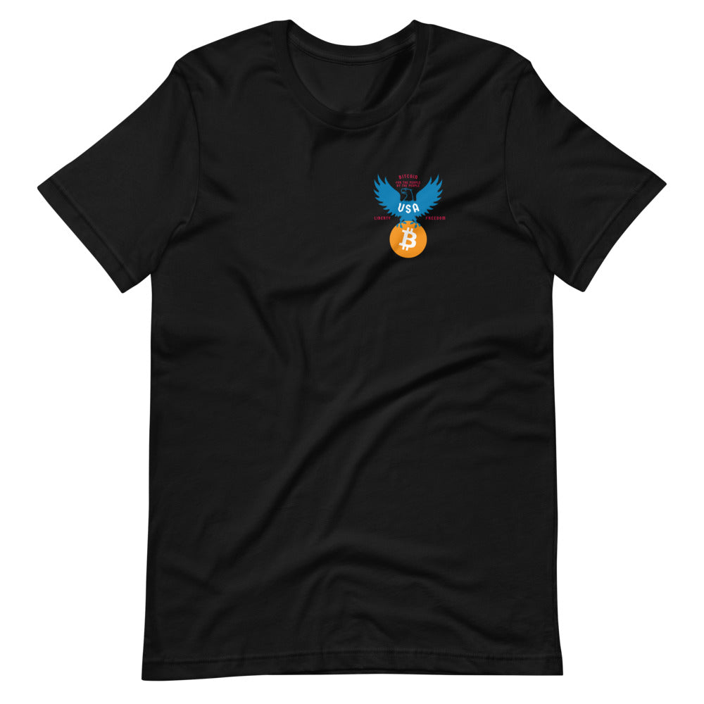 American Eagle Chest Badge Unisex Bitcoin T-Shirt - Bitcoin Merch - Hodl BTC