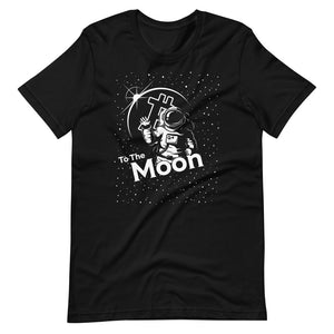 Bitcoin To The Moon Unisex T-Shirt - Bitcoin Shirt - Bitcoin Merchandise - Hodl BTC