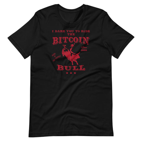 Vintage Bitcoin Bull T-Shirt - Bitcoin Shirt - Bitcoin Merch