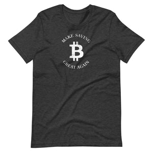 Vintage Make Saving Great Again T-Shirt - Bitcoin Shirt - Bitcoin Merchandise