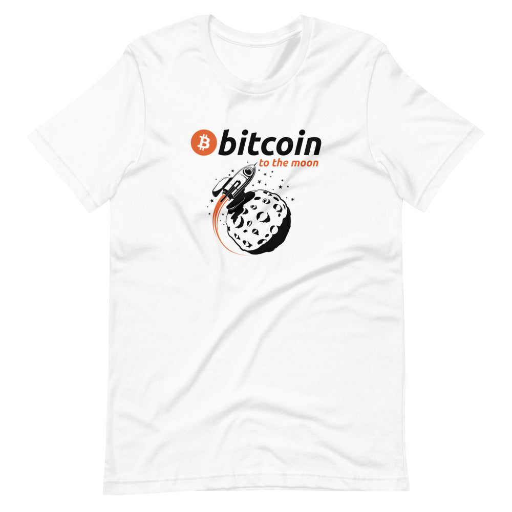 Bitcoin To The Moon Short-Sleeve Unisex T-Shirt - Bitcoin Merch - Hodl BTC