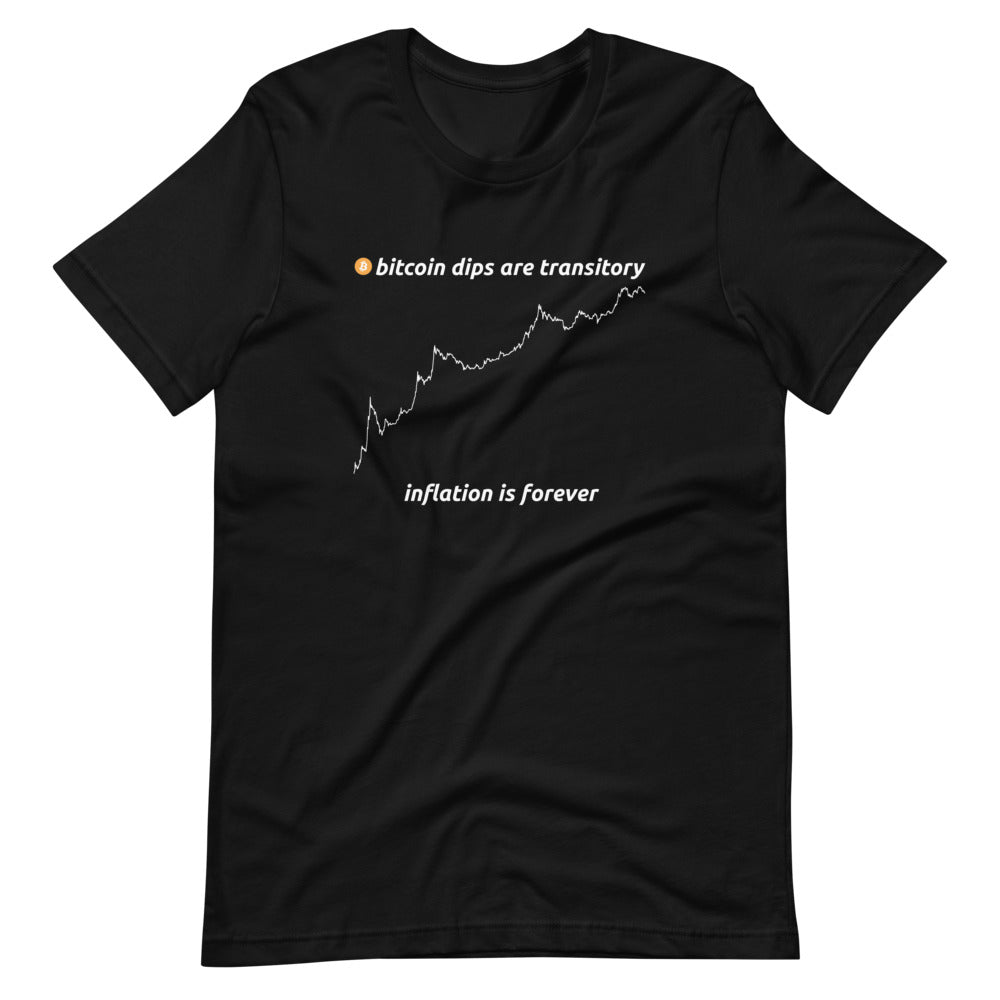 Bitcoin Dips Are Transitory Inflation Is Forever T-Shirt