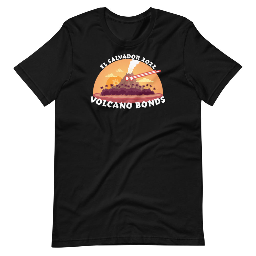 Volcano Bonds Bitcoin T-Shirt El Salvador | Front and Back Design